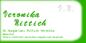 veronika mittich business card